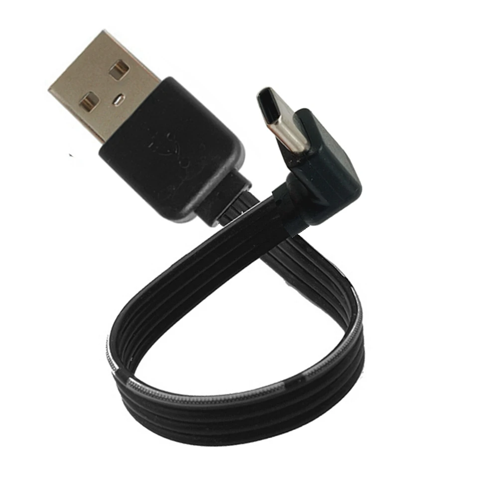 USB-C 유형 C 남성 왼쪽 오른쪽 위 아래 USB 2.0 남성 데이터 케이블에 90도 각도 USB 유형-c 플랫 케이블 0.1m/0.2m/0.5m/1m