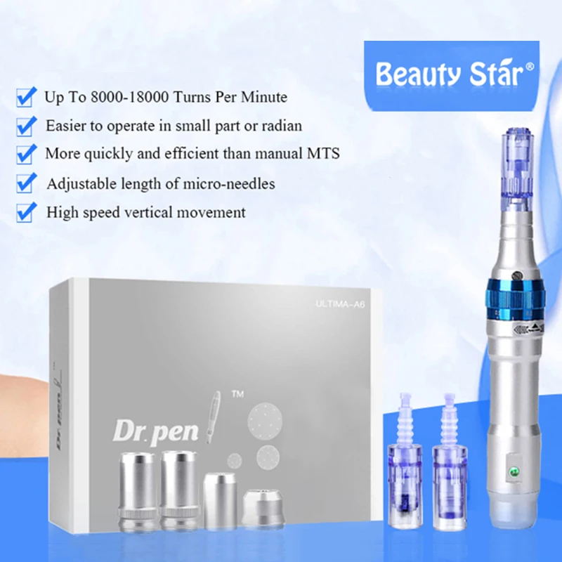 Ultima Dr. Pen A6 Microneedling Derma Pen with 2PCS Needles