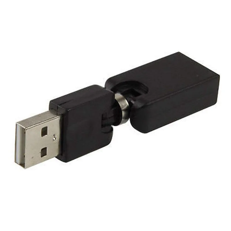Вращающийся и Поворотный USB 2,0 Тип A штекер для типа A Женский 360 градусов угол вращения адаптер-удлинитель конвертер(2-pack, AM