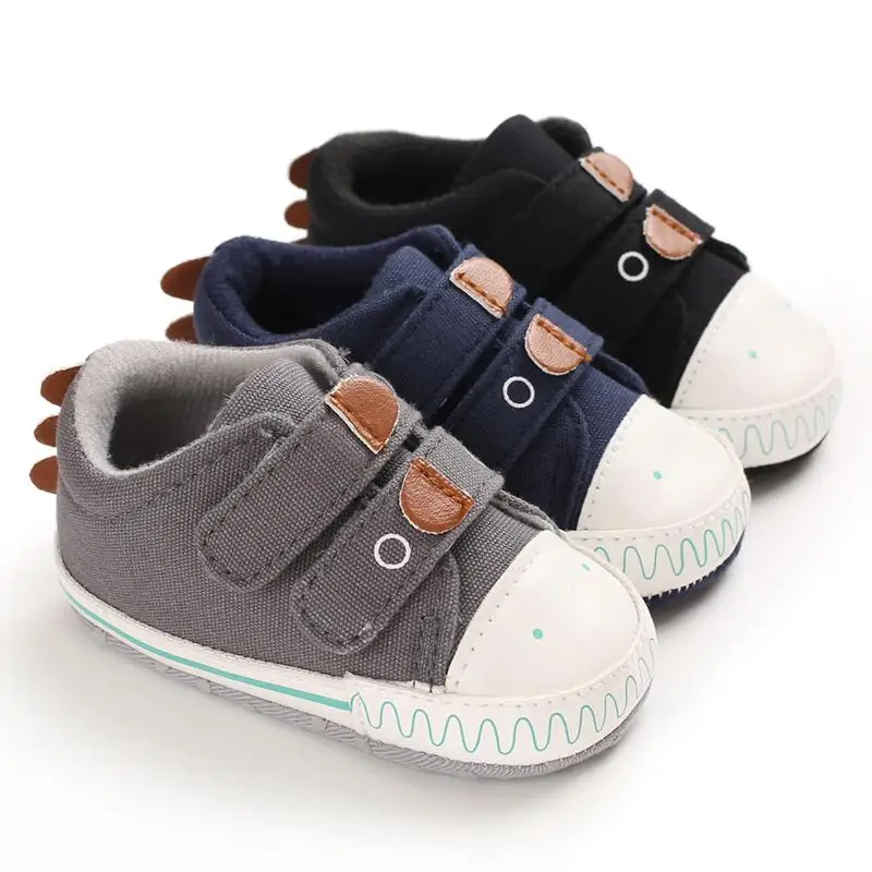 Одежда для малышей; детская обувь для мальчиков, на мягкой подошве обувь тканевая Нескользящие кроссовки ходунков, на возраст от 0 до 18 месяцев