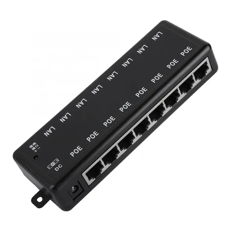 Кабели передачи 8 интерфейсов Пассивный PoE адаптер питания по Ethernet POE модуль питания инжектор bnc