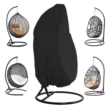 

Garden Swing Chair Dust Cover Rattan Swing Garden Garden Fabric Hanging Egg Chair UV Seat Cover Waterproof Outdoor Furniture Set