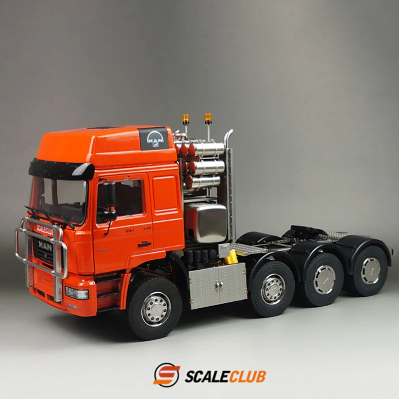 

Модель грузовика Scaleclub 1/14 RC MAN F2000 8*8, Металлическое шасси, кабина, блокировка дифференциала, 3 скорости, коробка передач