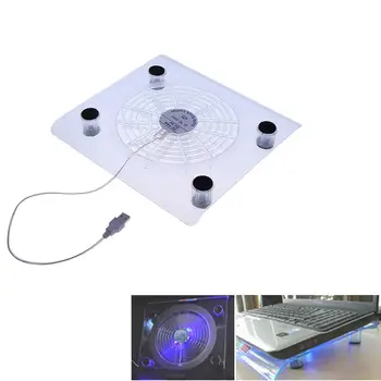 

USB Laptop Cooling Pads With Big Fans LED Light Mini Notebook Cooler Cooling Pad For Inch Notebook Laptop Random Delivery