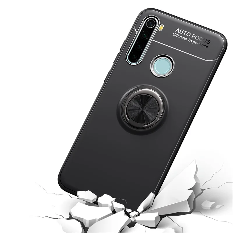 Для Xiaomi Redmi Note 8 Pro чехол Роскошный мягкий автомобильный держатель кольцо противоударный чехол для Xiaomi Redmi Note 8 T 8 T Силиконовый ТПУ бампер