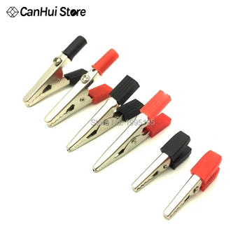 

10PCS IMC Hot 30/45/50mm Plastic Handle Test Probe Metal Alligator Clips