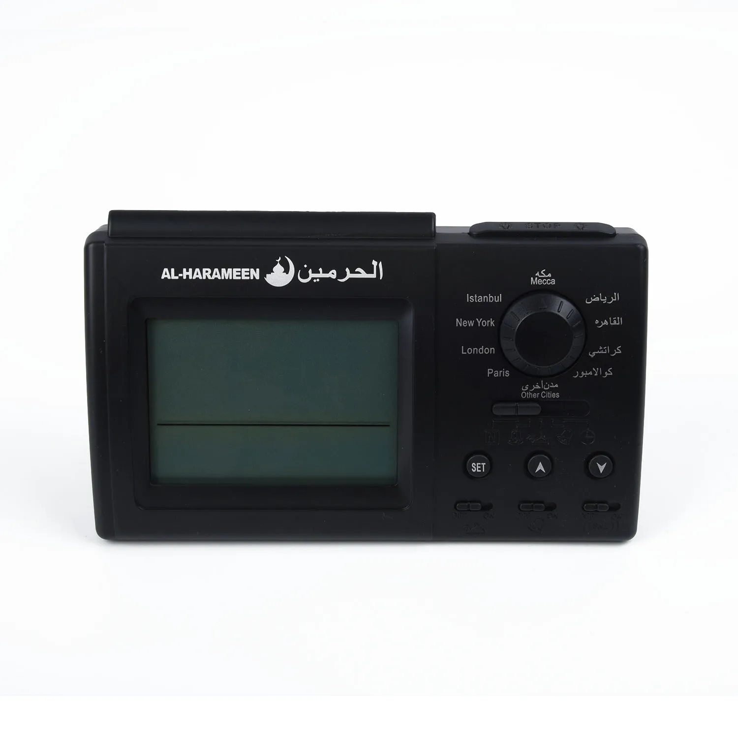1xlcd Автоматическая Исламская мусульманская молитва азан Настольный Будильник Кибла подарок