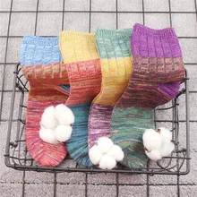 Новые женские повседневные хлопковые носки Модные дезодорирующие средние дышащие нейтральные носки высокого качества W711