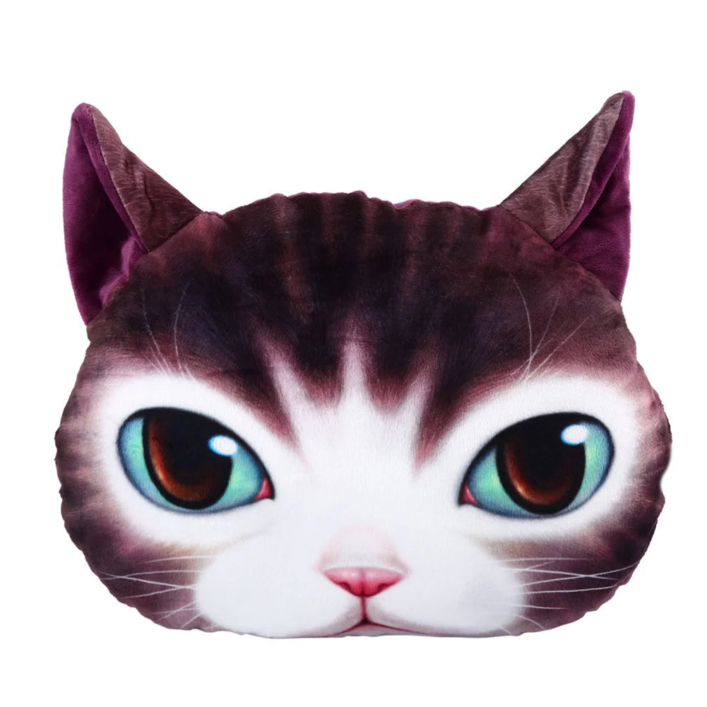 3D кукла, детский подарок, плюшевое лицо, кошка, Мягкий Чехол на подушку, милый дом, Рождественская кукла, подарок на день рождения, чехол, Декор, подушка, большая игрушка - Color: 7