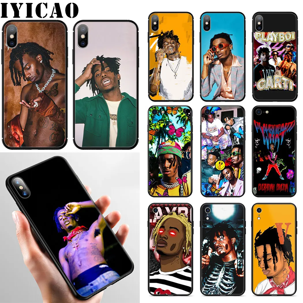 

Playboi Carti Rapper Soft Silicone Phone Case for iPhone 11 Pro Max XR X XS Max 6 6S 7 8 Plus 5 5S SE Case