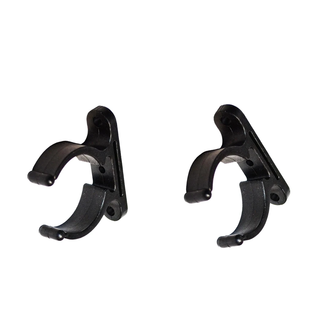 2pcs Boat Hook Paddle Holder Holder Fixing Pipe Clip Boat Hook Holder Mounting Clamp For Boat, Double Mounting Holes