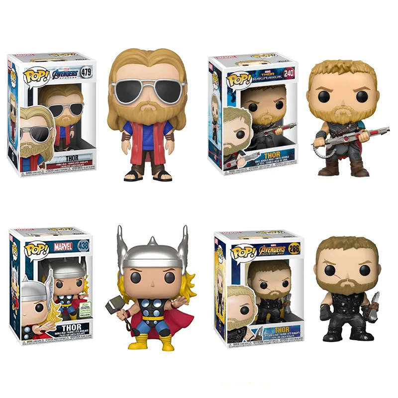 FUNKO POP The Avengers 4 Endgame Thor: Ragnarok Loki Hela VALKYRIE фигурки модель куклы игрушки на день рождения подарки