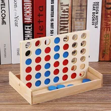 Деревянная 4 в ряд Классическая Семейная Игрушка, линия до 4 игры, путешествия Настольные игры для детей и детские игрушки для взрослых Juguetes para ninos