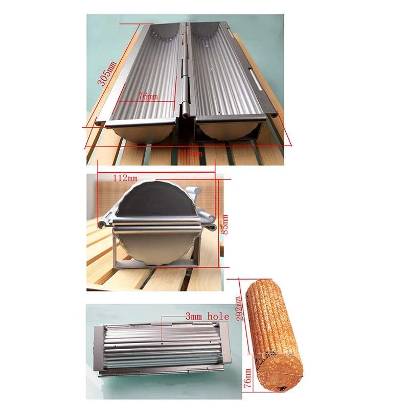 

Aluminum Bread Mold Loaf Pan Bread Pan Cylinder Shaped Toast Molds Box Toast French Bread Mold Non-Stick Mold Diy Bakery Accesso