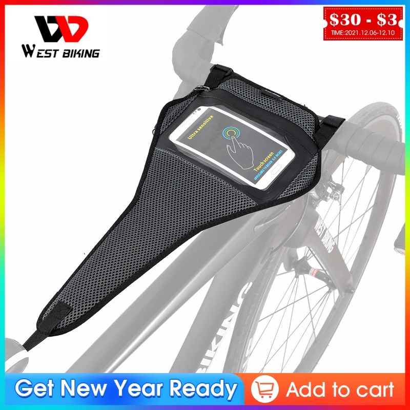 Повязка на голову WEST BIKING для домашнего тренажера велоспорта с чехлом телефона