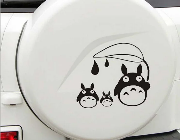 Миядзаки Ghibli Тоторо милый мультяшный любимец наклейки для автомобиля Doot заднее окно клейкая бумага Светоотражающая Внешняя торговля