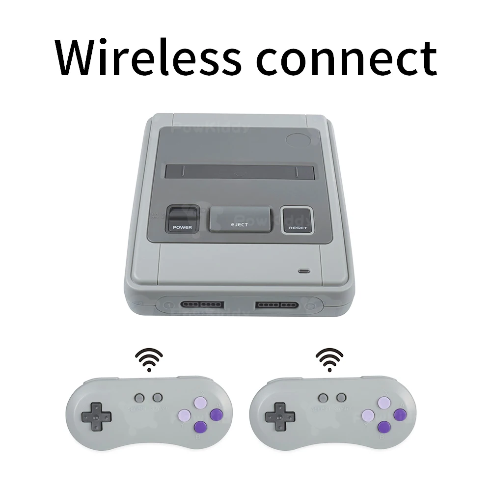 HDMI 518 Retro TV Video Game Console ForSnes Game Cartridges with 2 Wireless+1 Wired Gamepads Free Game Card with 518 Games