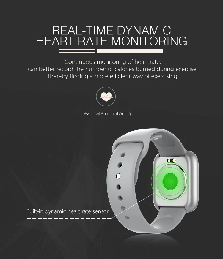 Смарт-часы MKSGT, водонепроницаемые спортивные часы для фитнеса, трекер сердечного ритма, напоминание о звонках/сообщениях, Bluetooth, умные часы для Android iOS