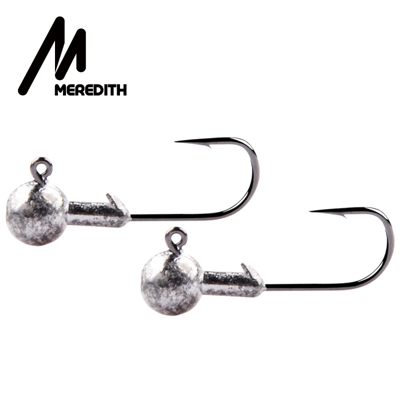 

MEREDITH 1g 2g 3g 5g 7g 10g 18g 22g Crank Jig Head Hook Fishing Hook Lead Head Jig Lure Hard Bait Soft Worm Jig Hook For Fishing