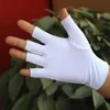 1 Pairs Half Finger Gloves Men Black White Spandex Gloves Household Thin Stretch Men Driving Gloves ► Photo 2/5