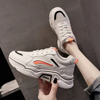 

2019 autumn new fashion simple solid color flat shoes women trend comfortable mesh breathable casual shoes