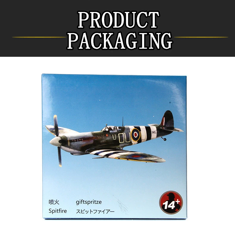 Terebo 1: 72 Spitfire Fighter модель Второй мировой войны модель самолета из сплава моделирование военные украшения коллекция подарок