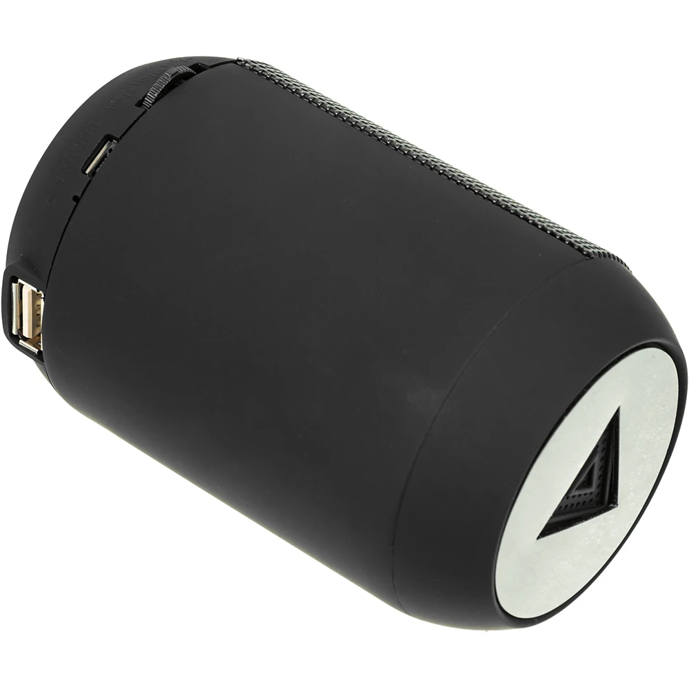 Колонка порт. Ginzzu GM-999C черный 3W 2.0 BT/3.5Jack/USB 2200mAh