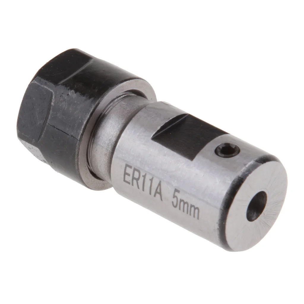 ER11 Collet Chuck Motor Shaft Extension Rod Spindle Inner 5MM For CNC Milling