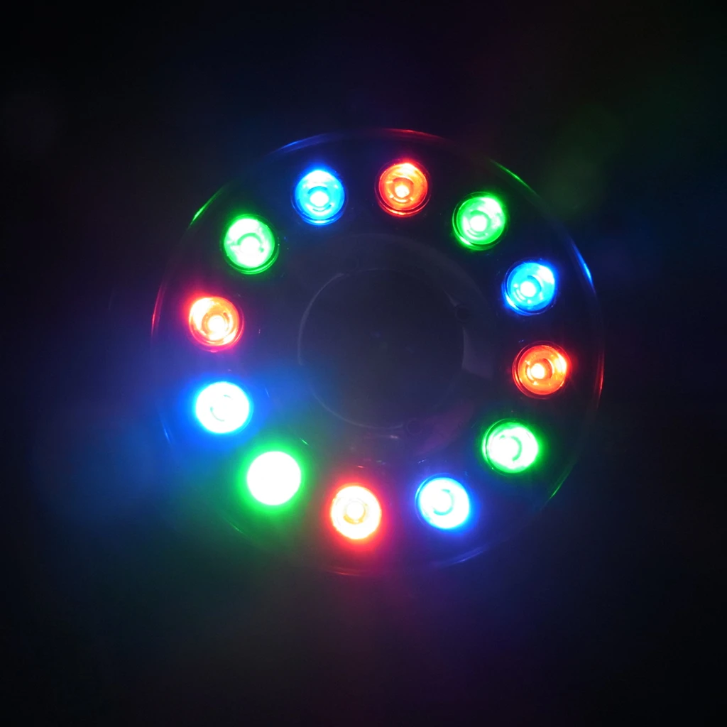 DMX512 модуль управления RGB 12 Вт круглый подводный светодиодный светильник DC 24V