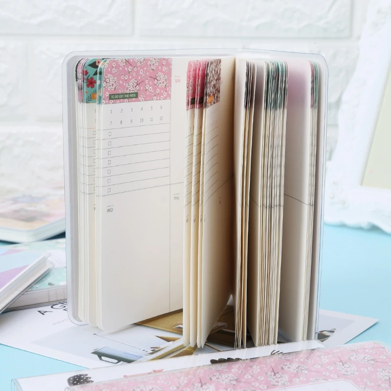 1pc Cute Mini A6 Daily Monthly Weekly Planner Notebook Agenda Calendar Note Book School Supplies 40 Sheets 1pc Cute Mini A6 Daily Monthly Weekly Planner Notebook Agenda Calendar Note Book School Supplies 40 Sheets