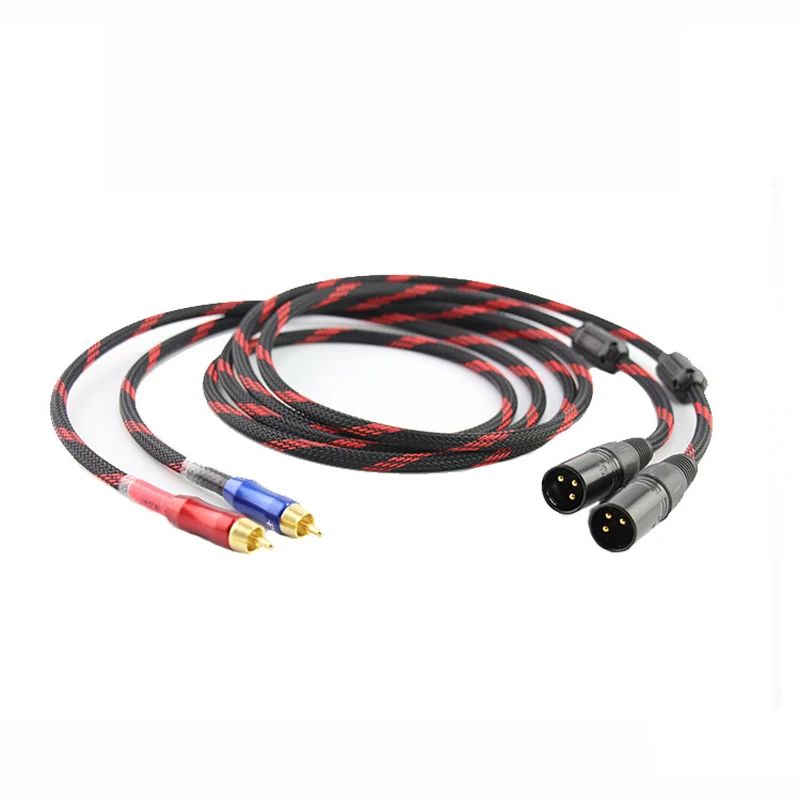 Hi end 5N occ медь XLR к RCA аудио интерконнекторный Кабель с разъемом NEUTRIK|Кабели VGA| |