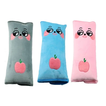 

1Pc Soft Velvet + Cotton Car Cartoon Shoulder Breathable Sweat-absorbent Child Safety Belt Shoulder Pad Comfort 28*11.5cm