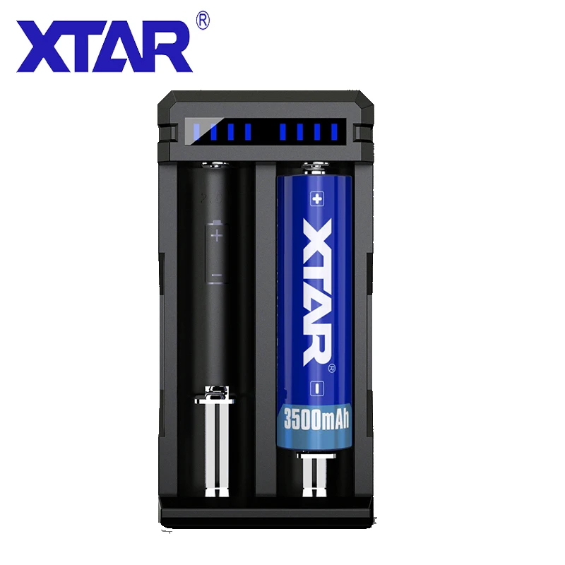 XTAR lcd зарядное устройство VC2 VC2S MC2 для 20700 21700 18650 батарея/QC3.0 быстрое зарядное устройство SC2/PB2S POWER BANK 18650 зарядное устройство - Цвет: SC2