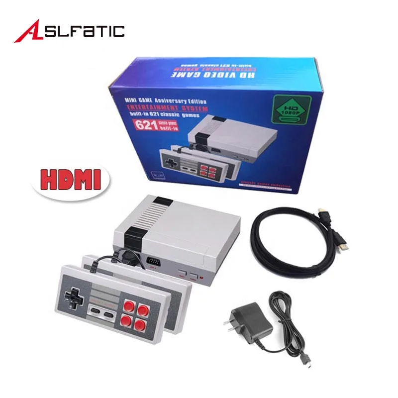 

Mini Classic TV Game Consoles 8 Bit Retro Video Game Console NES Built-In 621 Games HDMI Port Handheld Gaming Player Recreation