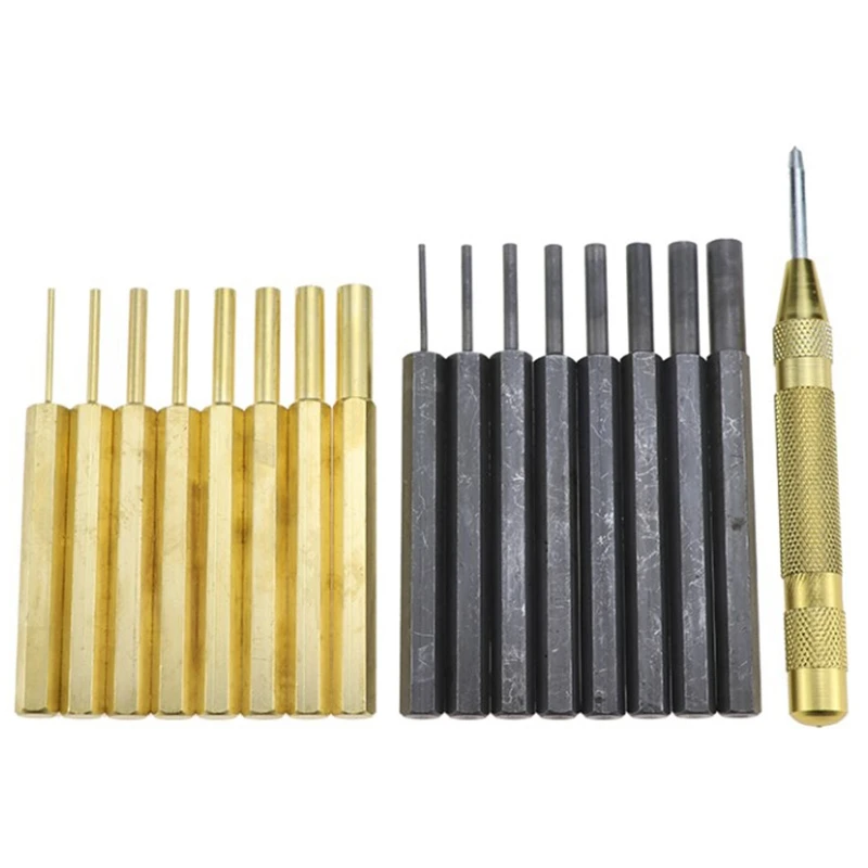 

Professional Steel Brass Punch Tool Kit Set Craft Hand Tool Steel Punch Link Pin Remover Repair Tool