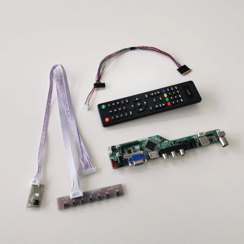Для HSD101PFW3-A00/B00/D00 панель ноутбука WLED LVDS 40Pin TV56 дисплей контроллер карты 1024*600 10," HDMI VGA USB AV RF комплект