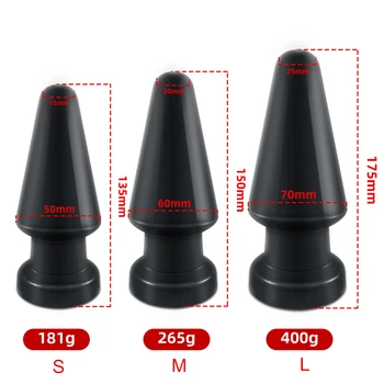 But Plug Annal Big Butt Plug Anal Cones Sex Toys Large Anal Dilator Erotic Goods Bdsm Shop Buttplug Intimate Toys For Adults 18 3
