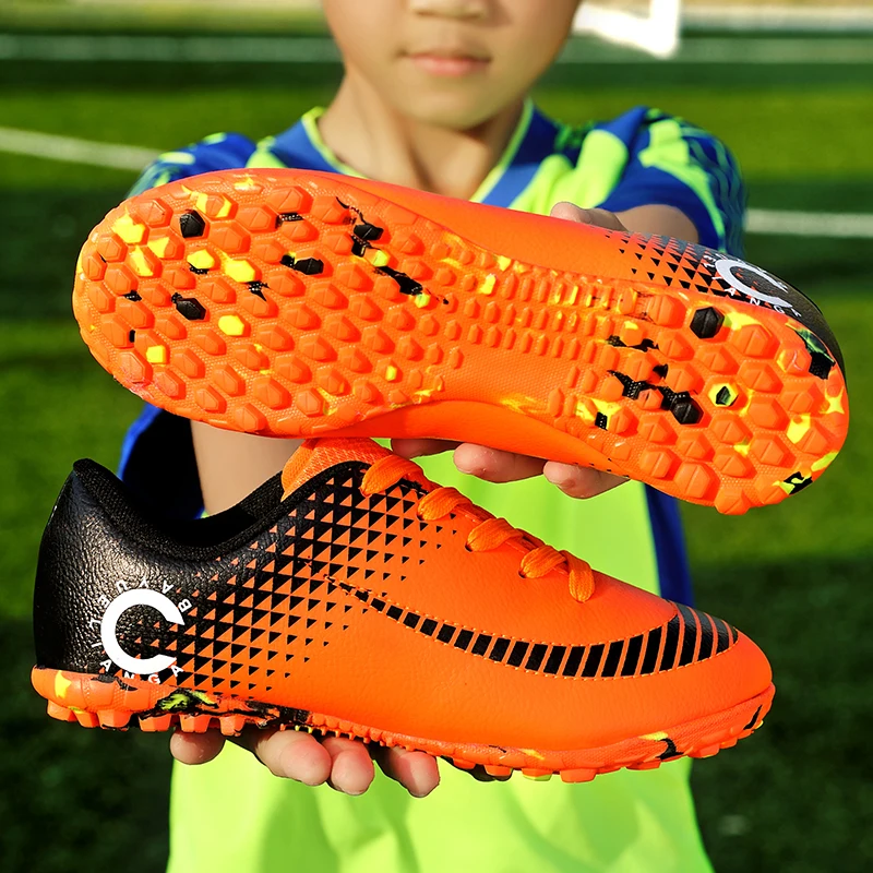 Дизайнерские CR7 для мальчиков и подростков, SE TF Superfly 7, элитные оранжевые бутсы CR7, футбольные бутсы для детей