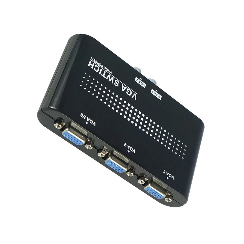 2 In 1 Out VGA/SVGA Manual Sharing Selector Switch Switcher Box Original For LCD PC Switches Display 1080 HD Video Converter vga kvm switch,1080p splitter adapter