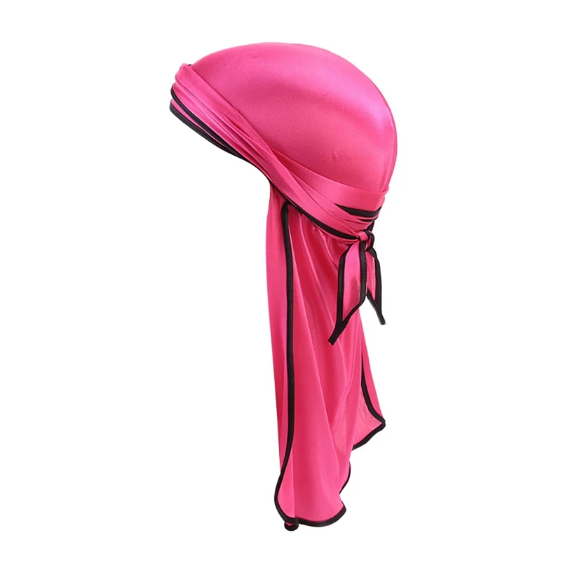 Пляжная кепка Doo Rags с длинным хвостом шелковистая Кепка Тюрбан повязка на голову бандана головные уборы одежда аксессуары