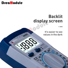 

LCD Digital Multimeter Portable AC DC Voltage Diode Freguency Multitester Handheld Volt Current Tester With Test Probe A830L