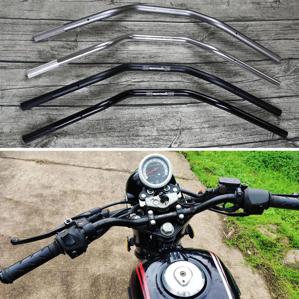 

Motorcycle 22mm Handlebar for Renthal Aluminum Alloy Anodizing Steering Wheel Dirt Pitbike Retro Motorbike Cafe Racer Handle Bar