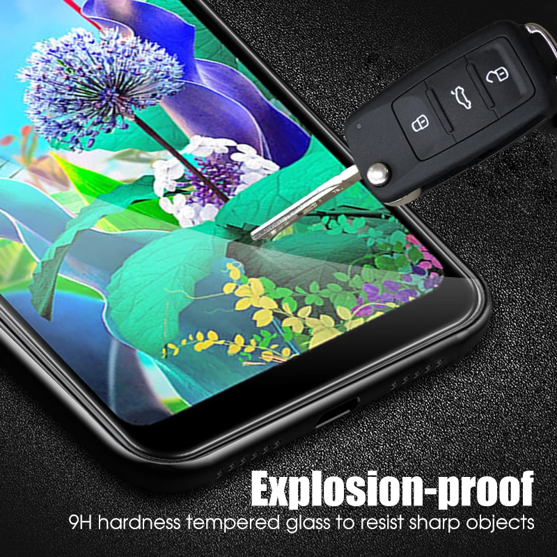 9H полное покрытие из закаленного стекла для LG Q60 K50 K11 Stylus 5 G8 K40 V30 Plus K9 V40 Защитная пленка для экрана