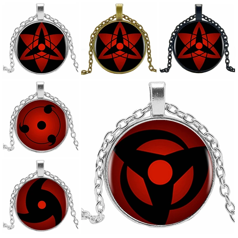 2019/ожерелье с подвеской в виде глаза Наруто Шаринган шипууден Черная Цепь 3 цвета