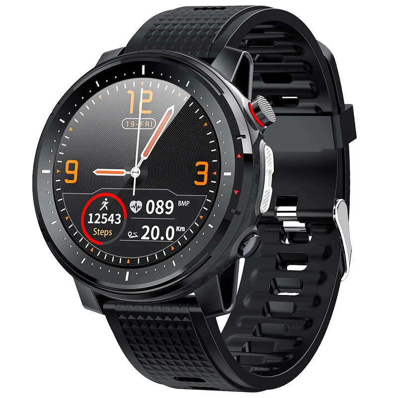 

L15 Smart Watch Men 1.3inch Full-fit Round Retina Display Music Control Camera Flashlight PK L5 L9 Smartwatch IP68 Waterproof