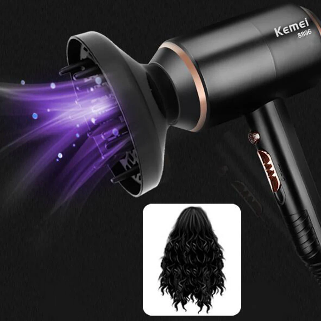 Kemei Professional 4000W Powerful Hair Dryers Electric Hair Blower with Concentrator Diffuser Modeling Barber Salon Hair Styling