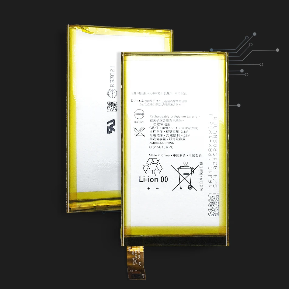 Батарея для Sony Xperia Z3 mini Compact Z3c M55W z3mini D5803 D5833 SO-02G/C4 E5333 E5363 E5306 2600 мА/ч, LIS1561ERPC Батарея