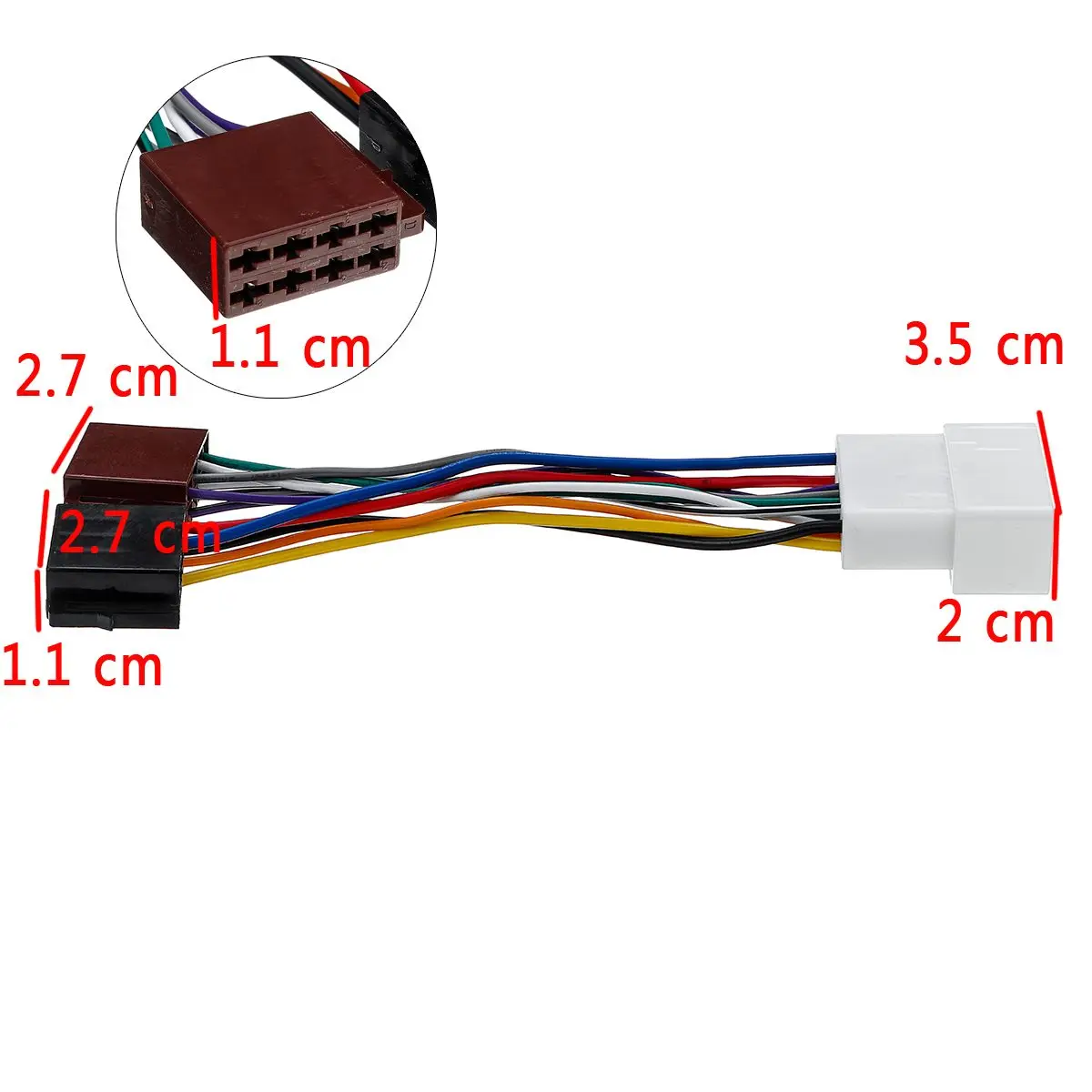 Автомобильный ISO стерео радио провод адаптер Соединительный кабель силовая