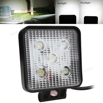 

4 Inch 12V 24V 1000LM 15W Waterproof Square LED Work Light Floodlight Spotlight for Motorcycle Tractor Boat 4WD Offroad SUV ATV