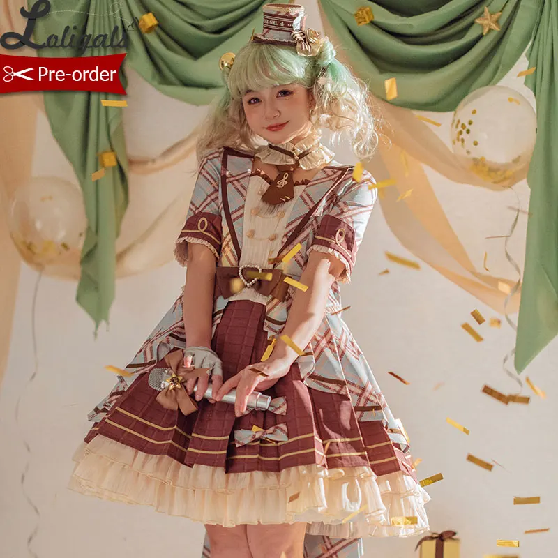 Mint Chocolate ~ Gaun Lolita Lengan 